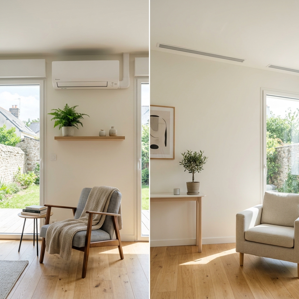 Split mural ou gainable : quel système pour votre maison nantaise en tuffeau ?